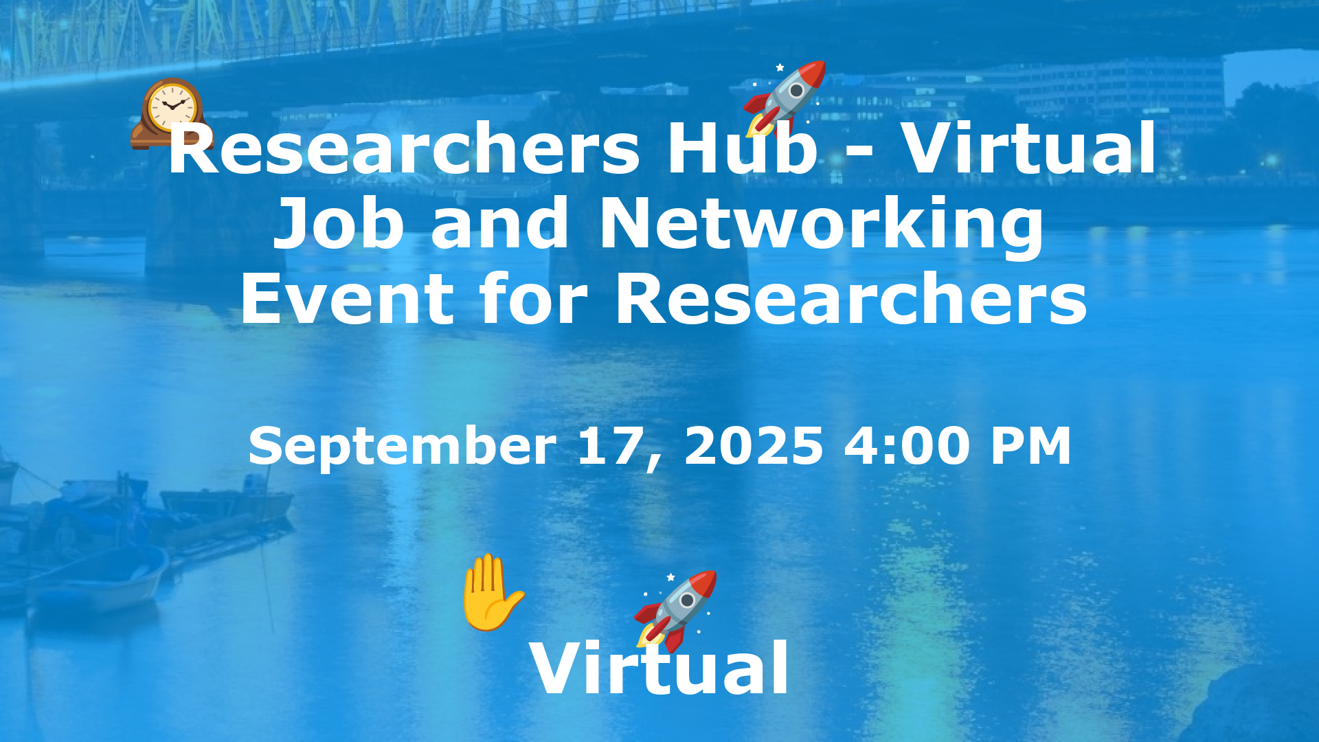 Researchers Hub - Virtual Job and Networking Event for Researchers event image